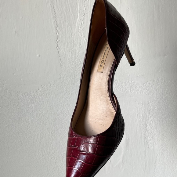 Massing Dutti Crocodile Leather D’Orsay Pumps - Picture 3 of 6
